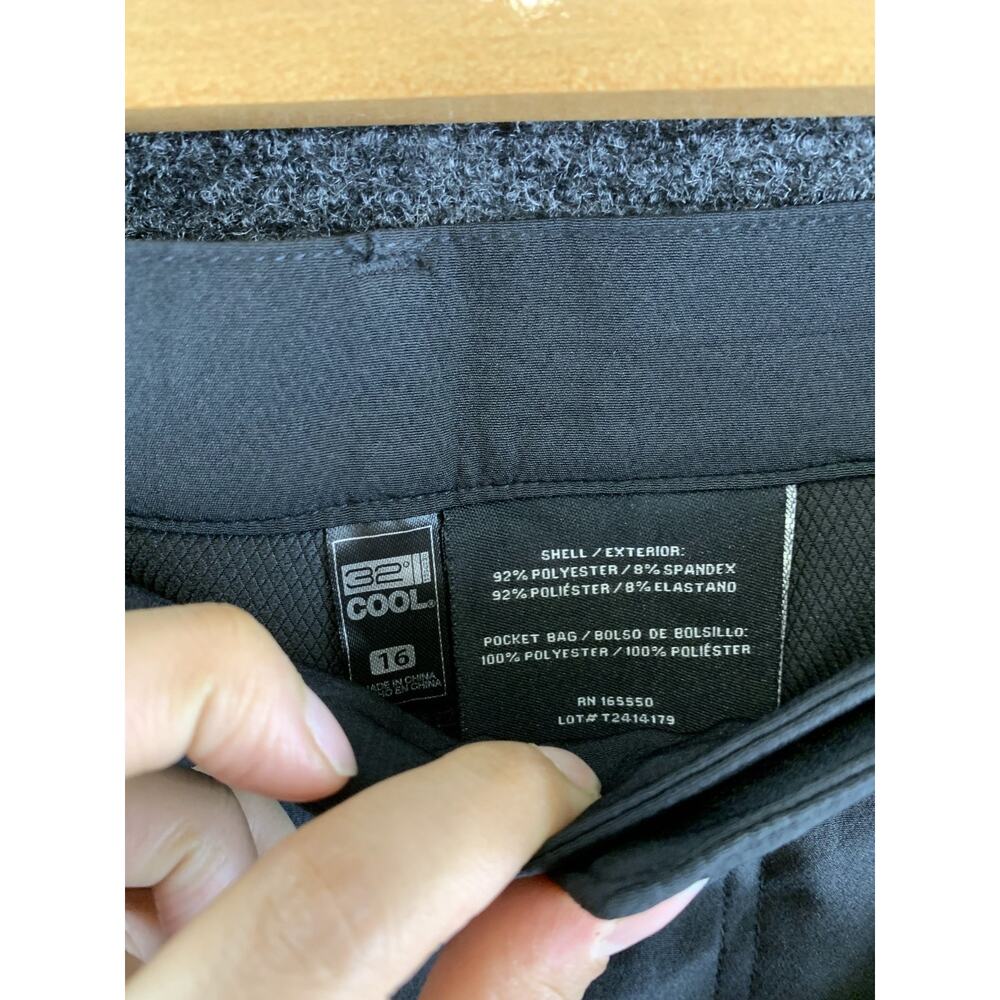 32 Degrees Cool Womens Pants Size 16 Black Pull On NWT - Picture 8 of 11